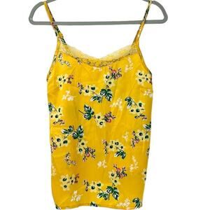 Tabitha Webb Yellow Multicolor Floral Print Sleepwear Camisole Small